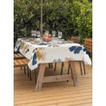 thumbnail image 3 of Outdoor Tablecloths with Umbrella Hole & Zipper, Country Flowers Tablecloth Rectangle 60x84 Inch, Blue Farmhouse Plants Wildflowers Retro Waterproof Table Cloth, Patio/Pool/Picnic Table Covers, 3 of 8
