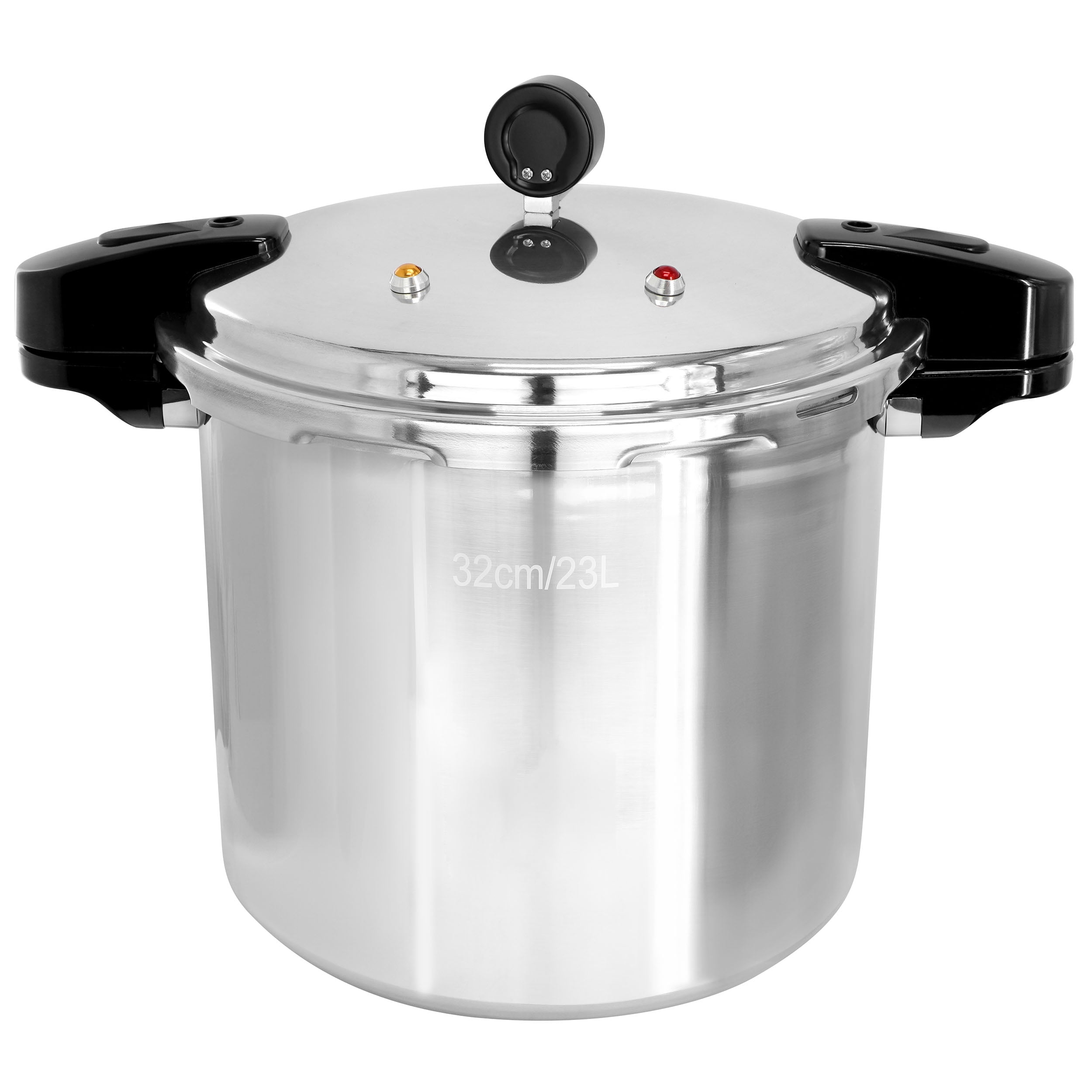 MegaChef 24 Quart Large Capacity Aluminum Stovetop Pressure Cooker for Induction and Gas Stove-Tops
