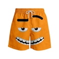 thumbnail image 4 of Boys Beach Shorts Funny Cartoon Prints Casual Board Shorts Drawstring Elastic Waist Trunks Vacation 2026 Summer Outfits, 4 of 4