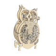 thumbnail image 3 of Wooden Model Kit To Build For Adult, 3d Wooden Puzzle Owl Clock To Assemble, Wooden Diy Construction Kits, Creative Gift Idea-HAPDEN, 3 of 4