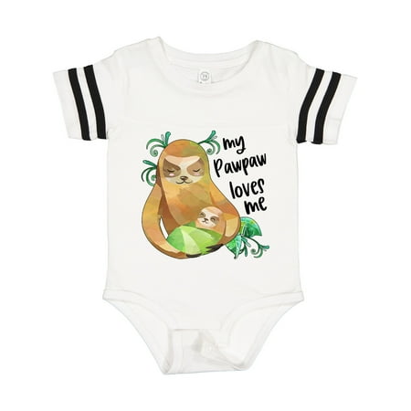 

Inktastic My Pawpaw Loves Me- Cute Sloth and Baby Gift Baby Boy or Baby Girl Bodysuit