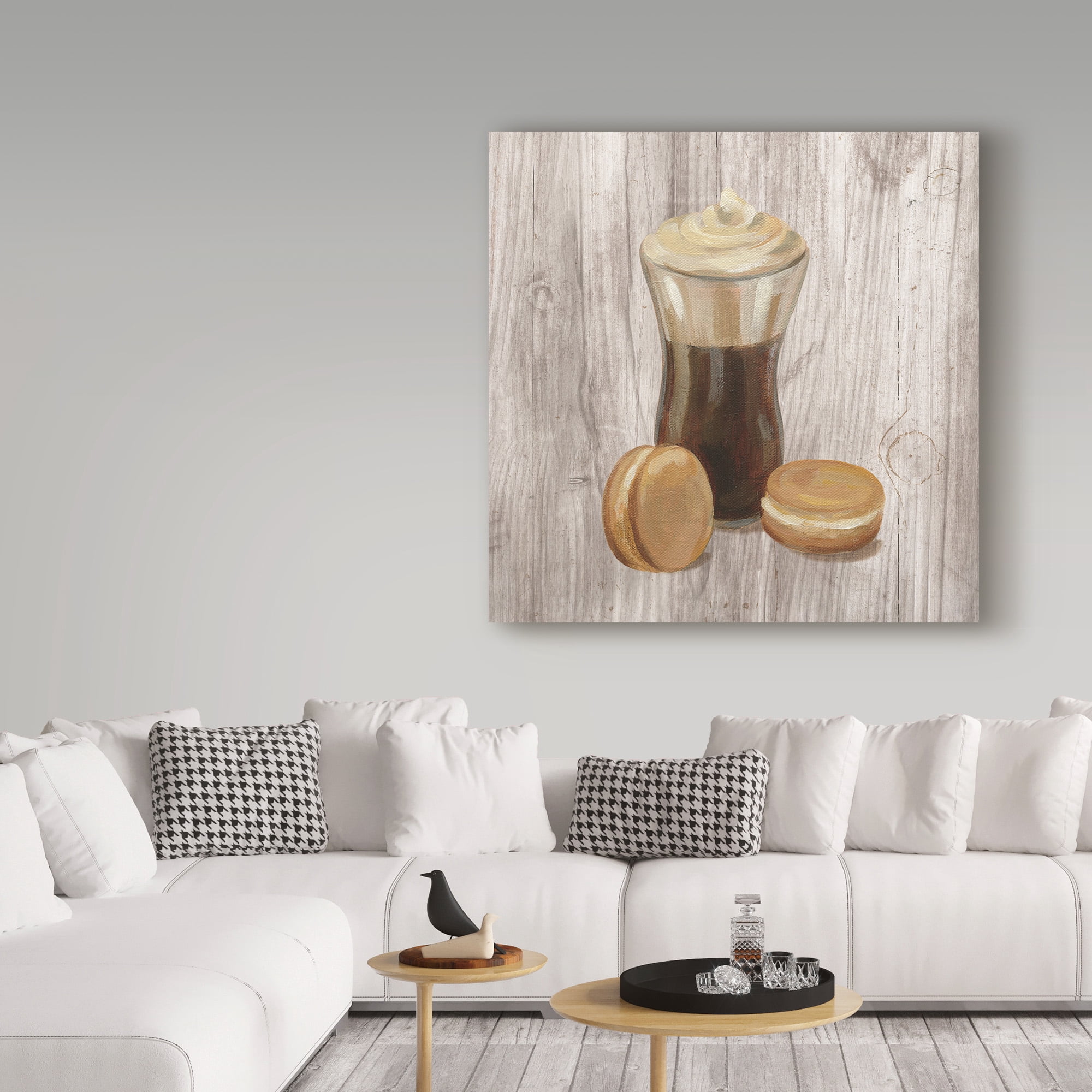 Trademark Fine Art 'Coffee Time I on Wood' Canvas Art by Silvia Vassileva