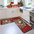 thumbnail image 3 of 2 Pcs Christmas Kitchen Rugs and Mats for Floor Non-Slip Backing Mat Merry Christmas Kitchen Decor Anti Fatigue Kitchen Rug Sets with Runner Xmas Decor (Snowman, 17"x47.2"+17"x30"), 3 of 6