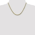 thumbnail image 2 of 10K Yellow Gold chain Rope Concave Diamond-cut 18 in 3.5 mm, 2 of 5