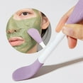 thumbnail image 3 of Dream Lifestyle Silicone Face Mask Brushes, Facial Mud Mask Applicator Mixing Brush, Double Head Soft Brush Face Mask Spatula For Mud,Clay,Body Lotion,Diy Mask, Purple, 3 of 8