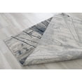 thumbnail image 5 of Navy/Gray Splash Abstract Explosion Pattern Distressed- Modern Vintage Area Rug, 5 of 8