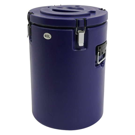 Miumaeov 40L/10.57gal Portable Insulated Food Carrier Food Warmer Cold and Hot Food Box with Stainless Steel Barrel