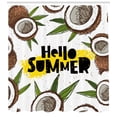 thumbnail image 3 of Ambesonne Hello Summer Shower Curtain, Coconut Halves, 69"Wx75"L, Multicolor, 3 of 3