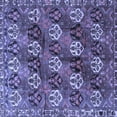 thumbnail image 1 of Ahgly Company Machine Washable Indoor Square Persian Blue Traditional Area Rugs, 5' Square, 1 of 4
