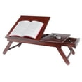 thumbnail image 6 of Winsome Alden Tilt Top Personal Lap Desk, Tray with Drawer, Walnut Finish, 6 of 17