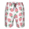 thumbnail image 3 of Balery Strawberry Traje de Baño Estilo Hawaiano para Hombre, Shorts de Secado Rápido con Bolsillos-3X-Large, 3 of 6