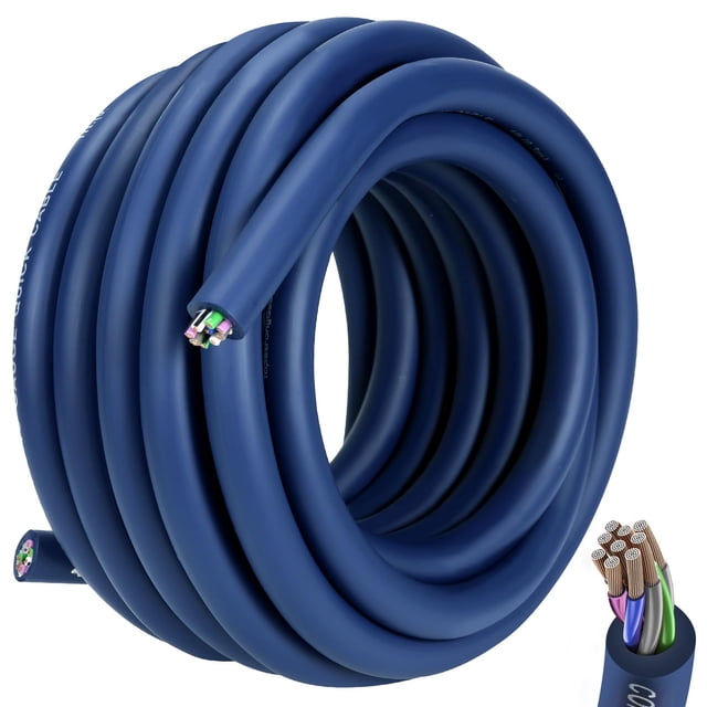 Cable de altavoz TOPSTRONGGEAR de 20 pies, 9 conductores, 16 AWG, 4 canales