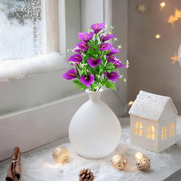 Artificial Flowers, Calla Lilies, Realistic Fake Flowers for Home Decor, 18 Stems