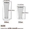 thumbnail image 2 of Cold Brew Coffee Filter for 32 OZ Wide Mouth Mason Jar, 304 Stainless Steel Strainer with Seal Ring for Iced Drinks, Sun Tea Infuser and Cold Brew Cof, 2 of 4