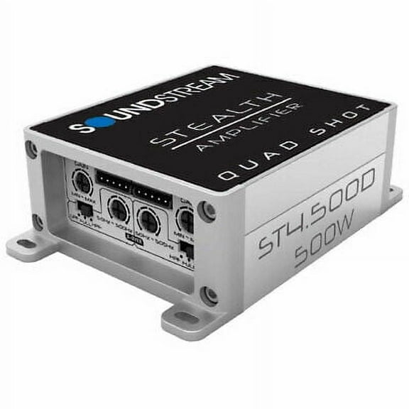 Soundstream ST4.500D Stealth Shot Series 500W 4Ch. Amplifier