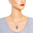 thumbnail image 2 of Angel Wing Pendant Necklace Earring Rhodium Plated 17 Inch Snake Chain J0952, 2 of 3