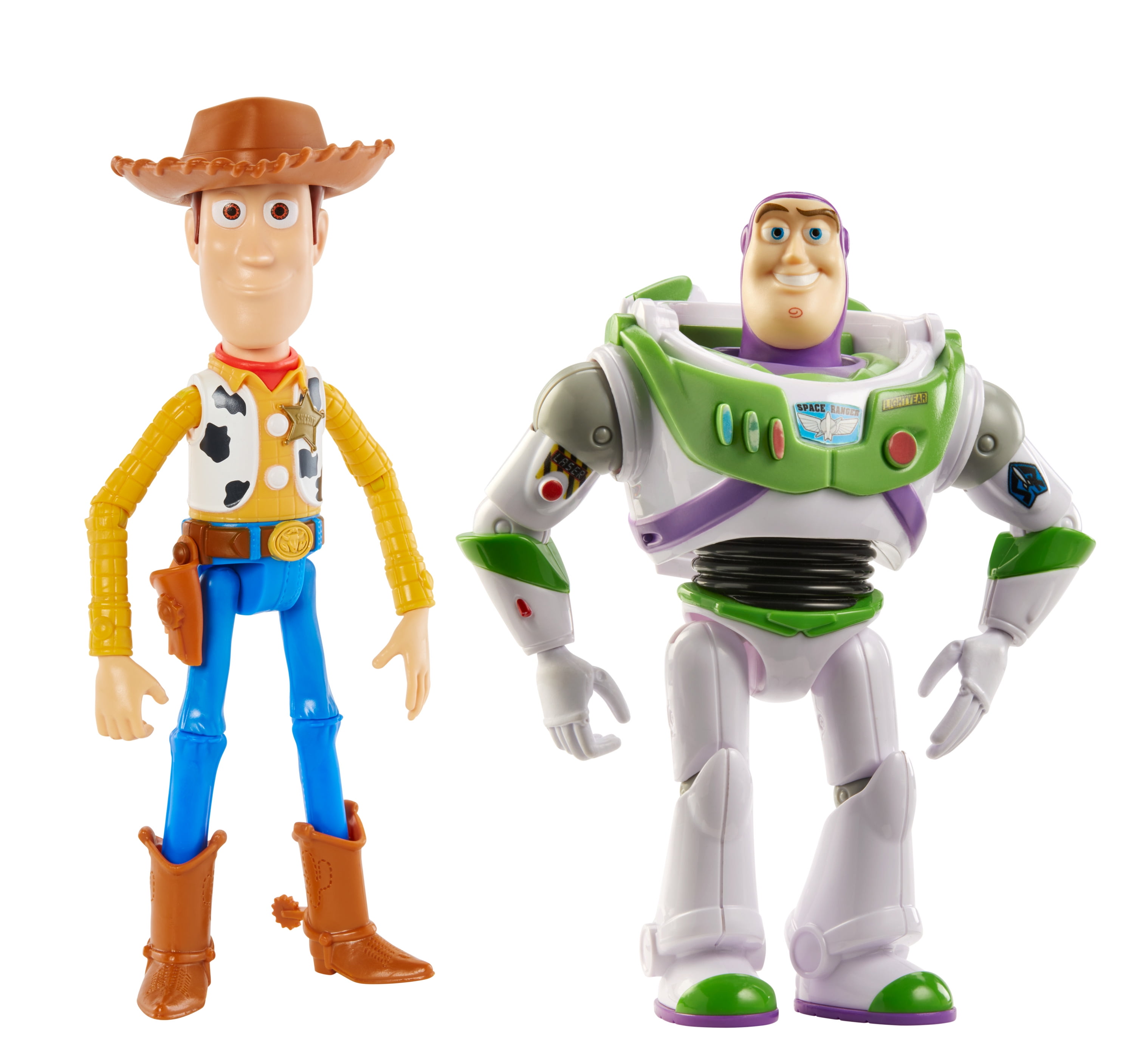 Disney and Pixar Toy Story 7-inch Woody and Buzz Action Figure Toys 2-Pack, Pizza Planet Adventure