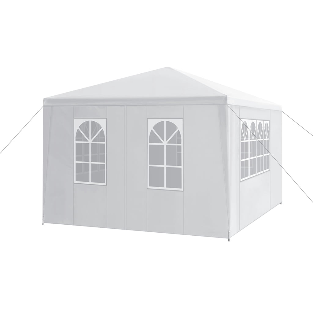 Outdoor Party Tent, LANGRIA 13.1×9.8 Wedding Party Event Tent with Canopy and 4 Removable Sidewalls and 4 Windows for Outdoor Events Catering Carport