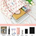 thumbnail image 2 of Ayieyill Corduroy Tote Bag for Women Girl Canvas Shoulder Cord Purse with Inner Pocket (Rose Bowknot), 2 of 6
