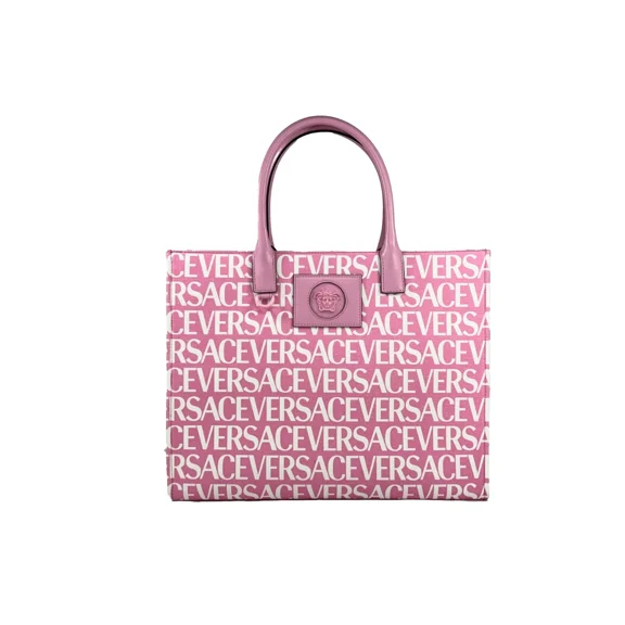 Versace Medusa Large Canvas Large Tote Bag Baby Pink