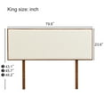 thumbnail image 2 of HMSHA Bamboo Adjustable Headboard King, 2 of 6