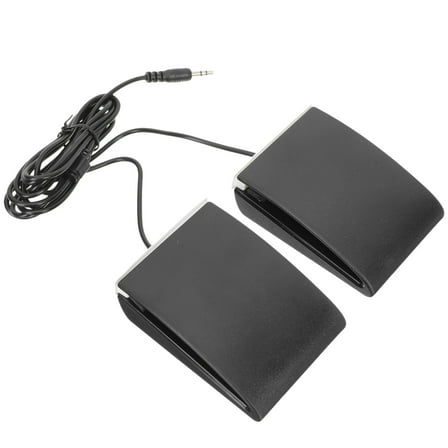 Hytrove 1 Pair Foot Pedal for Electric Drums High Sensitivity Continuous Sound 9X6.5X3cm ABS