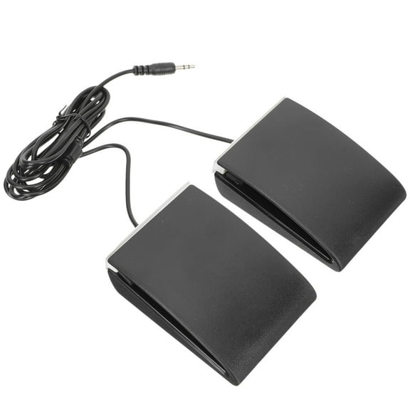 Hytrove 1 Pair Foot Pedal for Electric Drums High Sensitivity Continuous Sound 9X6.5X3cm ABS