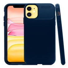 Funda de Silicon Atti Uso Rudo iphone 11 Azul Marino 1pz Mas Mica 9D