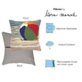 thumbnail image 4 of Liora Manne Frontporch Life's A Beach Indoor Outdoor Decorative Pillow Sand, 4 of 5