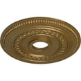 thumbnail image 3 of Ekena Millwork 18"OD x 3 3/8"ID x 7/8"P Oldham Ceiling Medallion (Fits Canopies up to 8 5/8"), Hand-Painted Pale Gold, 3 of 6