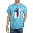 thumbnail image 1 of American Flag Grunge Style Tie Dye Cyclone Men -Image by Shutterstock, Male XX-Large, 1 of 4
