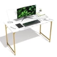 thumbnail image 6 of CL.HPAHKL Computer Desk, 47 inch Simple Wood PC Desk for Home, Office, Study, Writing, Gold, 6 of 6