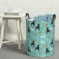 thumbnail image 6 of Honeii Cute Dog Print Laundry Hamper Basket,Baby Nursery Woven Storage Basket for Toys Bin,Pillows,Blankets,Clothes-Medium, 6 of 6