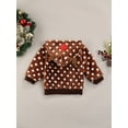 thumbnail image 4 of Qiylii Children’s Cartoon 3D Antlers Polka Dot Long Sleeve Plush Hooded Coat, 4 of 8
