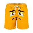 thumbnail image 7 of LIIPEE Girls Shorts Casual Elastic Waist Pockets Cartoon Graphic Printed Shorts Summer Comfortable Breathable Soft Daily Cute Shorts Lightweight Beach Shorts,Orange,2-3 Years, 7 of 7