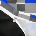 thumbnail image 4 of Homewish Navy Grid Patchwork Twin Duvet Cover,Modern Aesthetic Twin Bedding,Black Reversible,2-Piece,1 Duvet Cover and 1 Pillowcase, 4 of 6