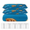 thumbnail image 3 of Fun Pizza Bedding Sets Twin Duvet Cover 3 Piece Cute Bed Set for Boys Girls Kid, 3 of 6
