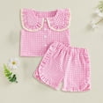 thumbnail image 2 of UAYOTSE 9 Month Baby Girl Clothes Summer Baby Girl Clothes Toddler Summer Clothes Outfits Top Shirt Cute Shorts Set,Sizes 18-24 Months, 2 of 4