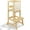 Burlywood-adjustable, variant on Kitchen Step Stool for Toddlers with Non-Slip Mat, Wooden Kids Montessori Learning Stool Tower, Toddler Standing Tower Helper for Kitchen Counter and Bathroom Sink(White)
