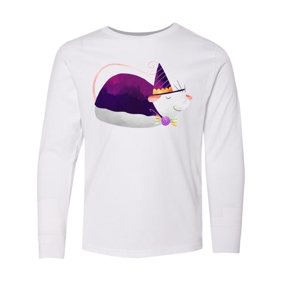 Inktastic Candy Wizard Rat Long Sleeve Youth T-Shirt