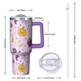 thumbnail image 2 of 40oz Halloween Tumbler with Handle, Spider Pumpkin | Print | Halloween Gifts for Women & Men | with Lids and Straws | Stainless Steel Insulated | Coffee Travel Mug, 2 of 5