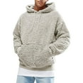 thumbnail image 1 of Daeful Chandails en Molleton à Capuche pour Hommes Chandail en Molleton d'Hiver Chaud Manches Longues Coupe Régulière Gris TG, 1 of 3