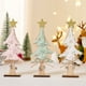 thumbnail image 4 of Inteprter Decoración de árbol de Navidad, decoraciones navideñas, escaparate de tienda para el hogar, de madera, decoración de Navidad, adorno de Kits de decoración para fiestas Blanco Inteprter HA068924-03, 4 of 6