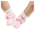 thumbnail image 3 of Baby Girls Princess Bowknot Soft Sole Cotton Crib Shoes Sneaker First Walking Shoes 0-18 Months, 3 of 9