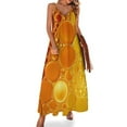 thumbnail image 1 of Nuevo vestido sin mangas abstracto con burbujas en color naranja y amarillo agua Vestidos de verano para mujer Moda para mujer, 1 of 7