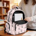 thumbnail image 5 of DISNIMO Panda Flower Printed Kids School Backpack for Girls 17" Lightweight Backpack with Padded Straps and Front Zipper Pocket for Elementary Middle Students Back to School Gifts, 5 of 7