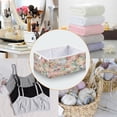 thumbnail image 4 of Foldable Fabric Storage Bin Home Cubes Clothing Organizer Bins Large Collapsible Box Basket for Home Organizer Abstract Pink Floral Pattern, 4 of 7