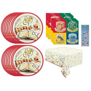 Harry Potter Birthday Party Supplies Bundle Pack includes 16 Lunch Paper  Plates, 16 Lunch Napkins, 16 Paper Cups