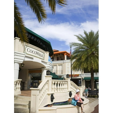 Cocowalk Shopping Mall in Coconut Grove, Miami, Florida, United States of America, North America Print Wall Art By Richard