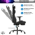 thumbnail image 5 of YRLLENSDAN Massage Gaming Chair Video Game with Footrest, Ergonomic Gamer Chair for Adults High Back Gaming Computer Chair with Arms Lumbar Support, 5 of 8